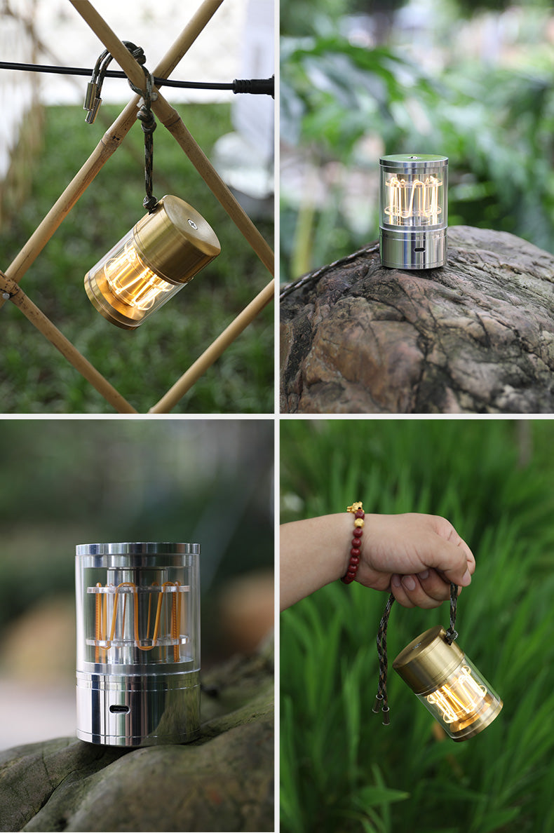 Portable Rechargeable Outdoor Camping Lantern:Ambiance and Night Lighting