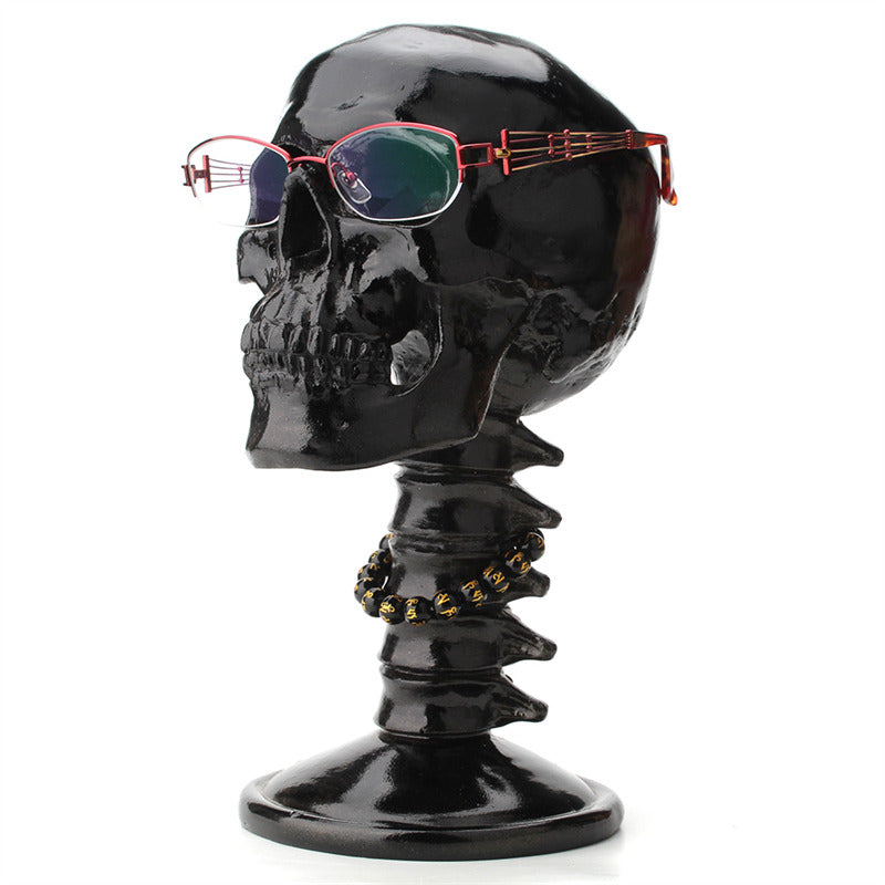 Punk style skull Halloween decoration, unique glasses holder,small ornaments