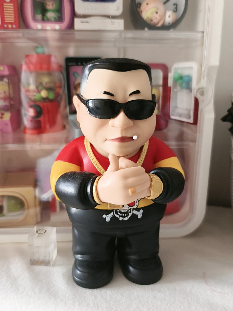 Quirky Hipster Uncle Figurine: Fun and Trendy Decorative Accent