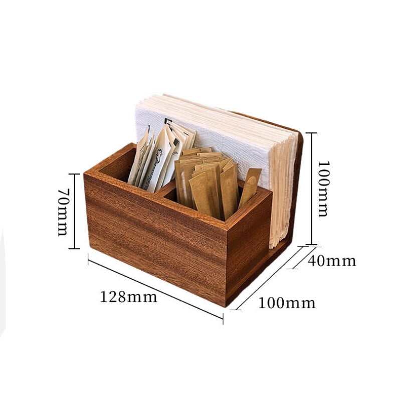 Restaurant Hotel Front Desk Tabletop Tissue Holder, With Toothpick And Cotton Swab Holder