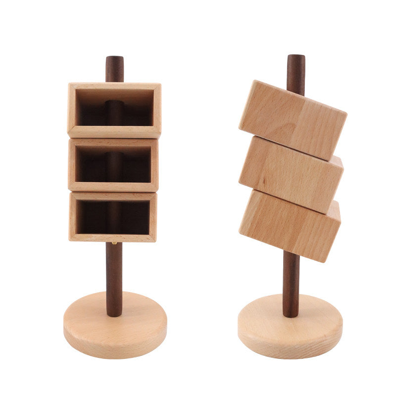 Rotating Solid Wood Multiple Pen Holder 360° Swivel Desk Organizer for Office Home School Decor Gift