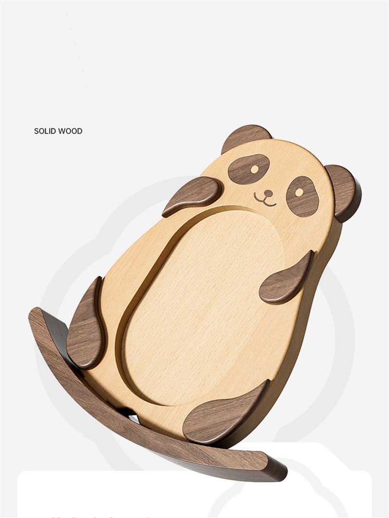 Swinging Wooden Panda Photo Frame - Adorable Home Decor & Creative Gift