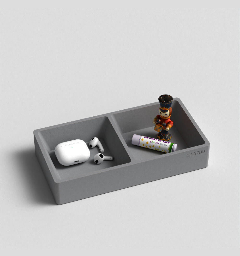 Unique Concrete Art Desktop Storage Box, Jewelry Key Organize
