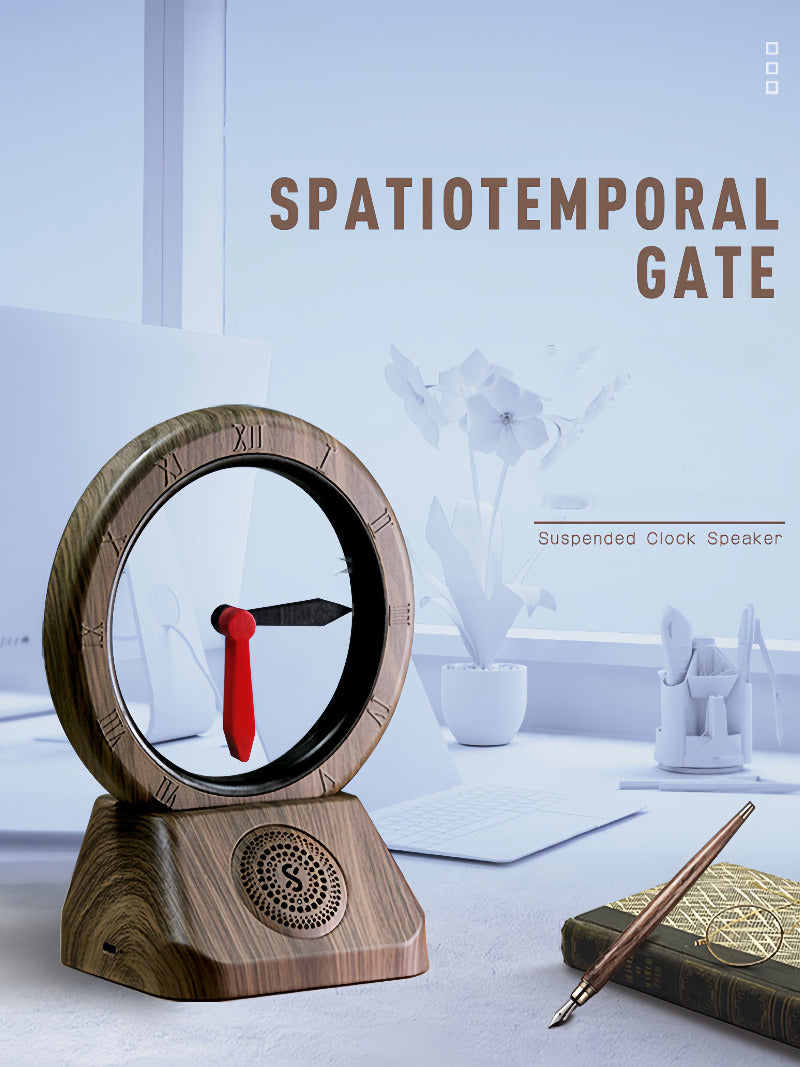 Hollow Clock That Runs Backwards, with Bluetooth Speaker Function