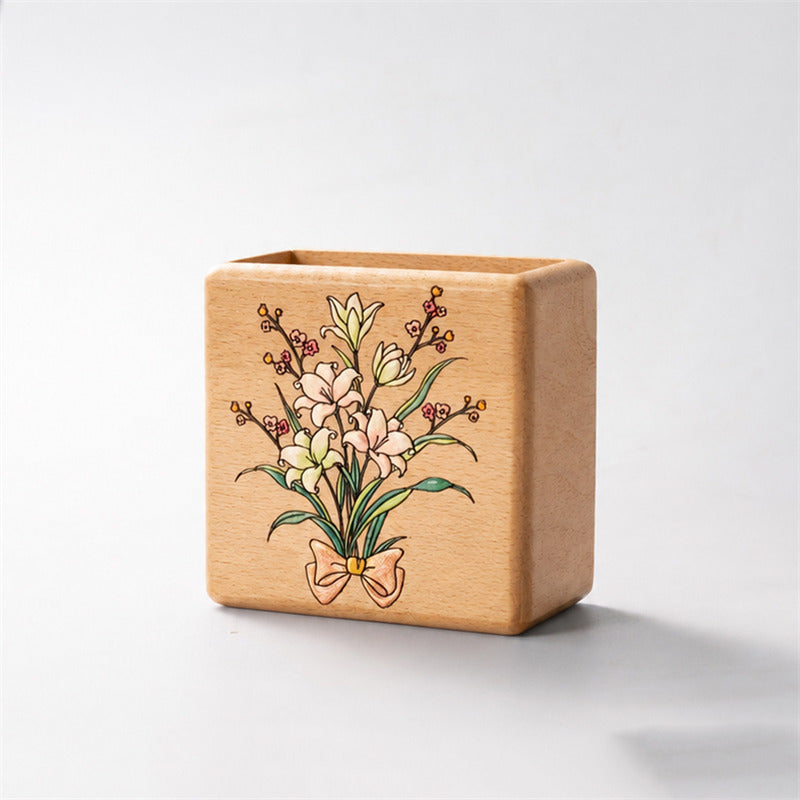 Wall‑Mount Wooden Storage Box, No Drill Adhesive Wall Caddy with Charging Hole, Organizer for Remote, Small Trinkets, Apartment‑Safe Wall Decor