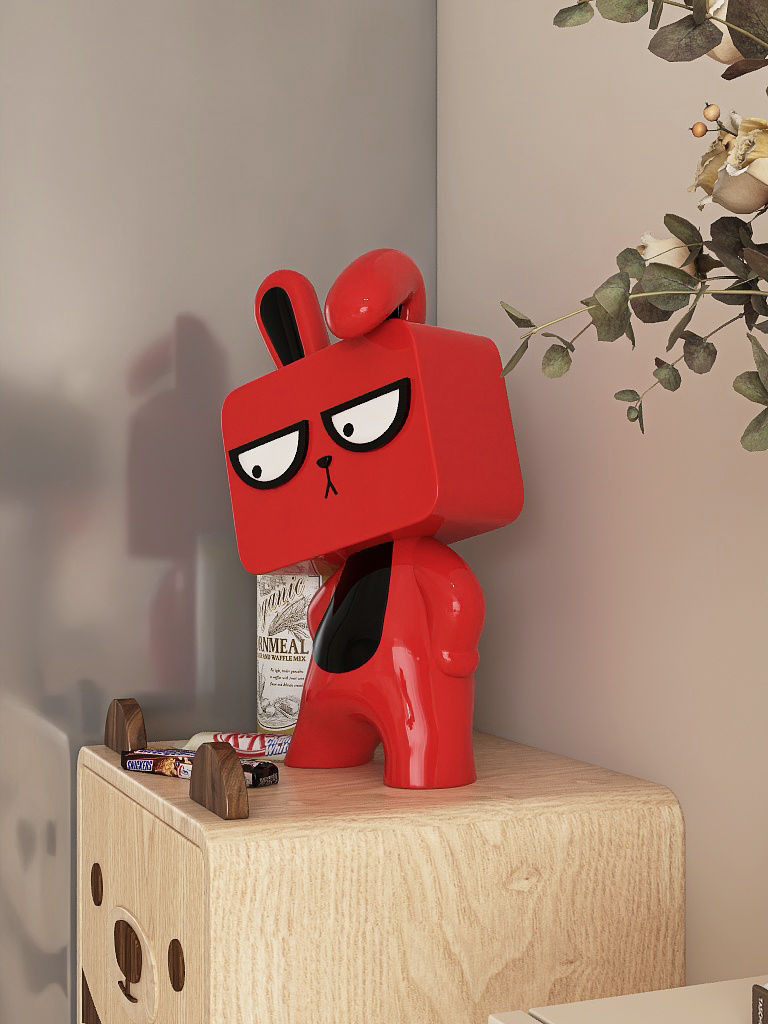 Whimsical Bunny And Bear Figurines: With Piggy Bank Function, Creative Gift