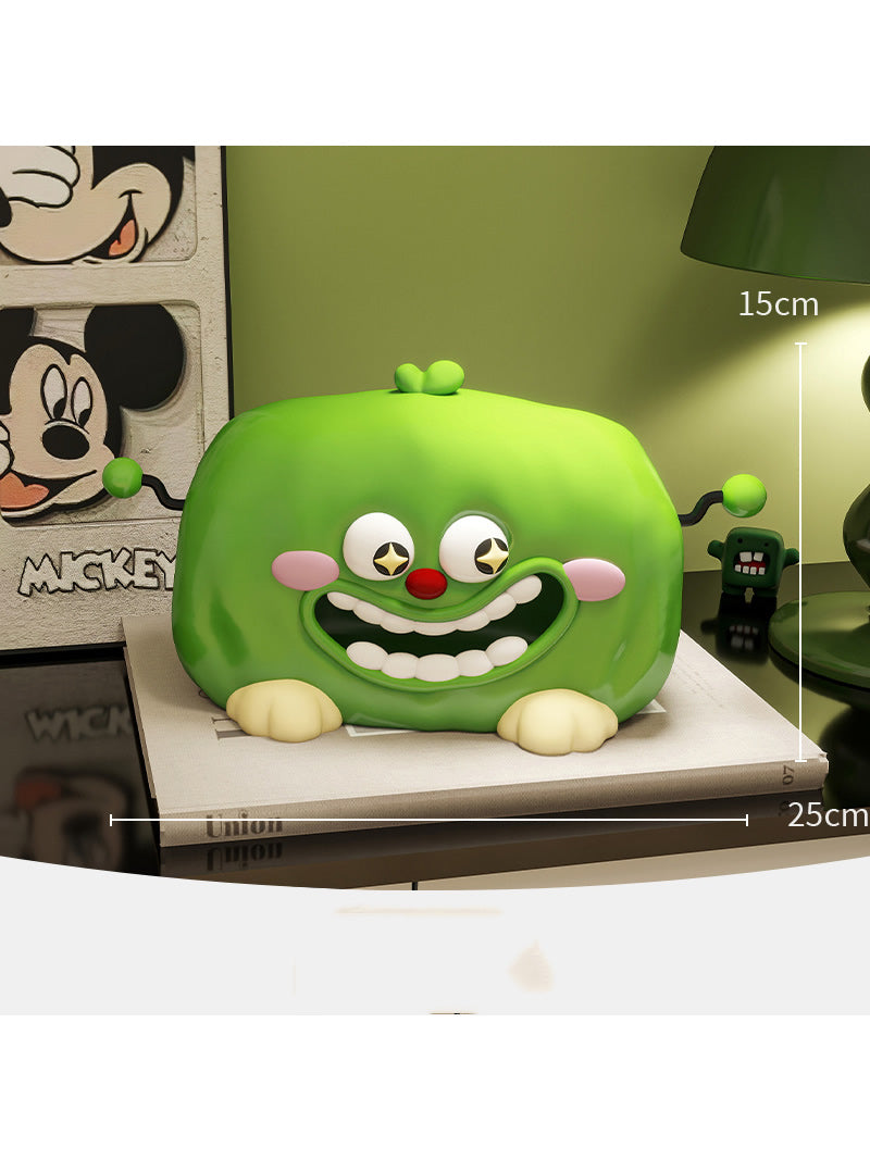 Whimsical Cartoon Monster Tissue Box - Playful Big Mouth Design,Cute Decoration