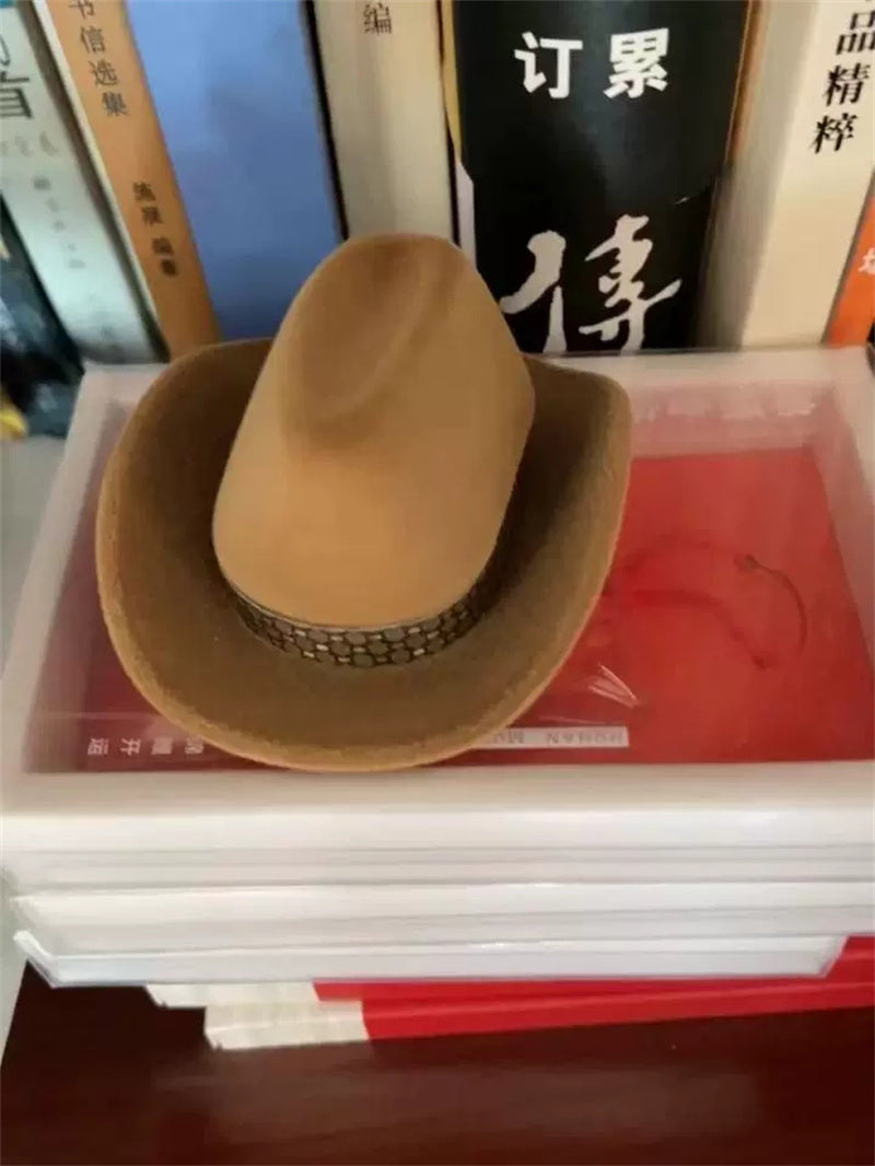 Whimsical Cowboy Hat Ring Holder Box,Jewelry Organizer