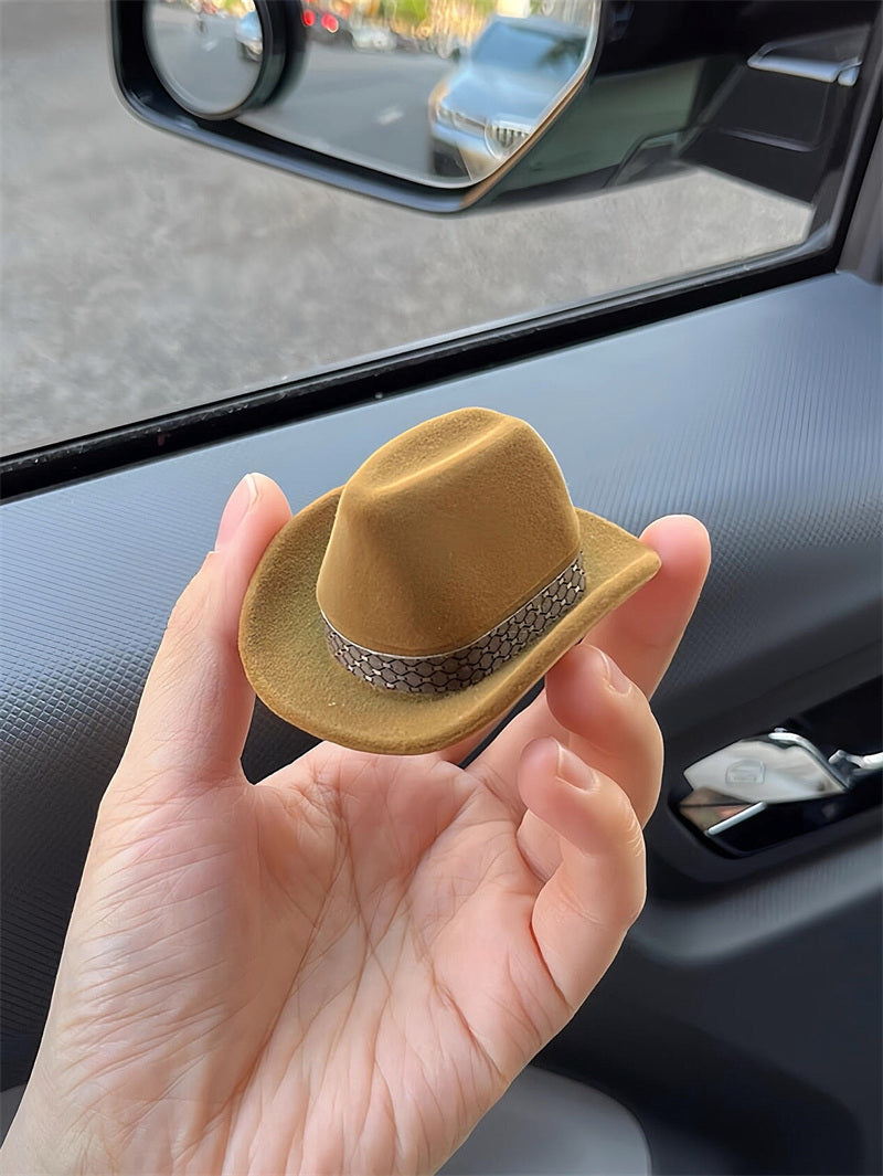 Whimsical Cowboy Hat Ring Holder Box,Jewelry Organizer