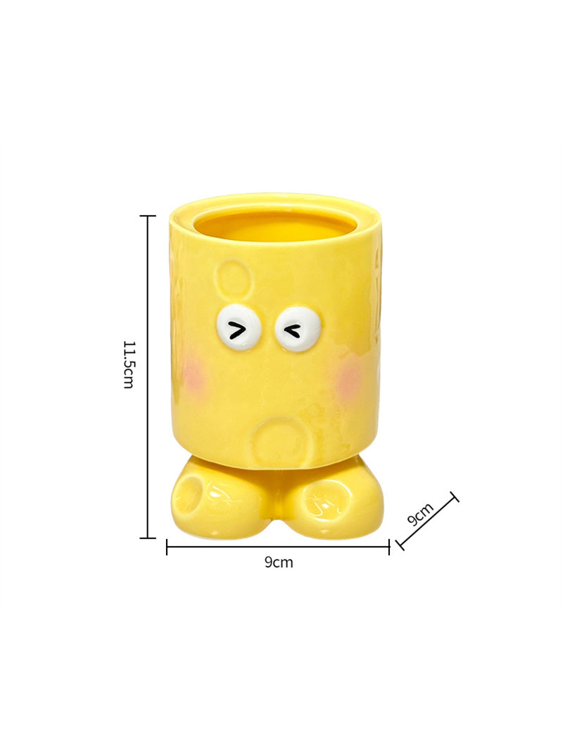 Whimsical Winking Pen Holder - Playful Cartoon Office Desk Organizer