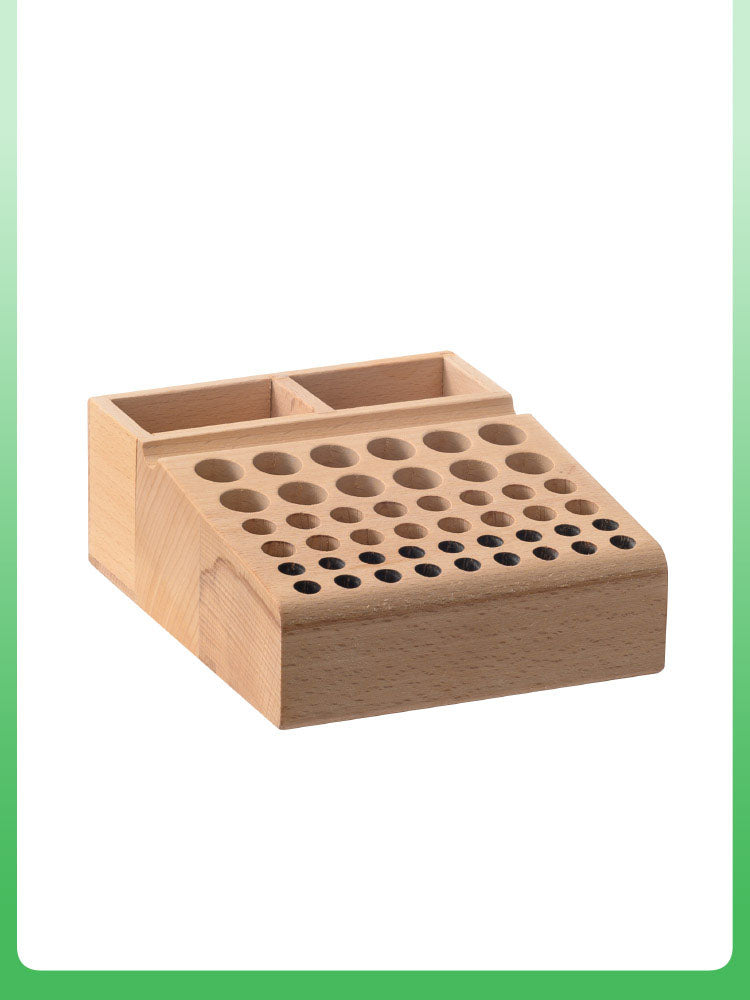 Wooden Multi-Compartment Tool Organizer - Desk Pen Holder, Craft Storage Box, Workshop Utility Tray