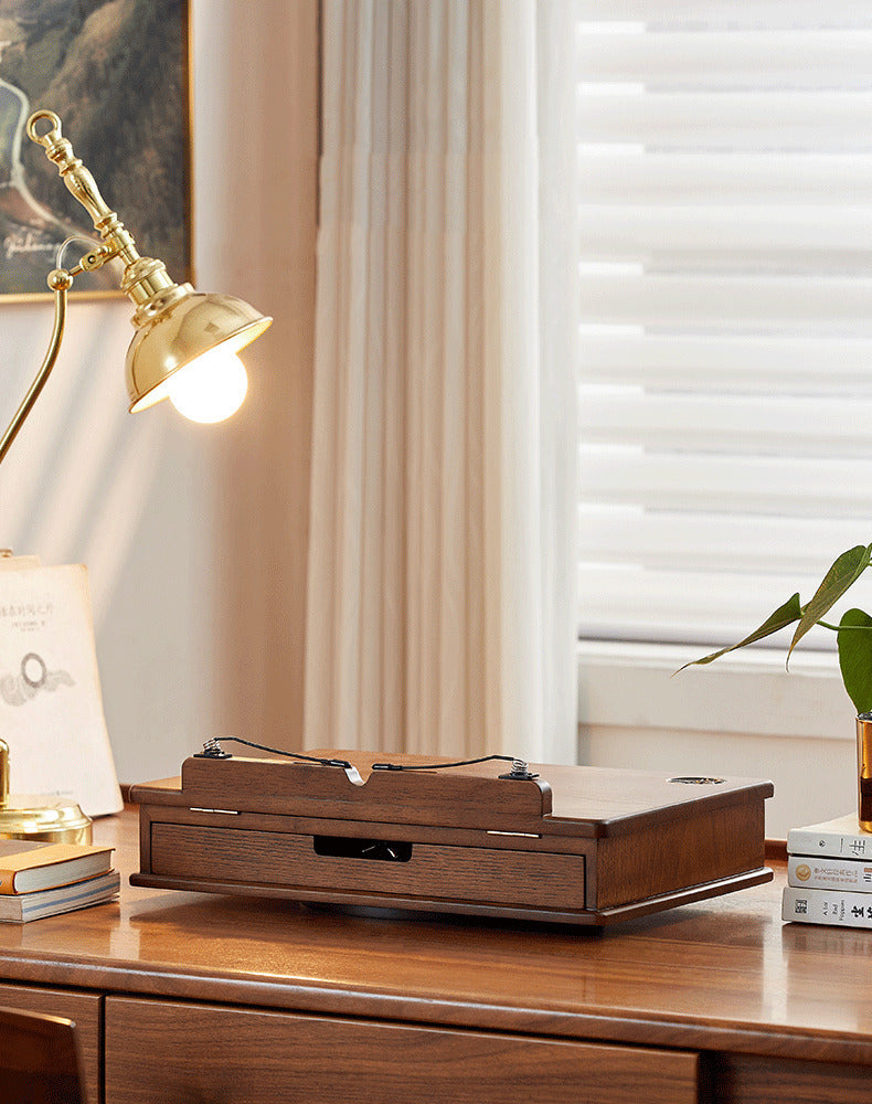 Wooden Reading Rack, Ipad Painting Stand, Drawer Storage Box