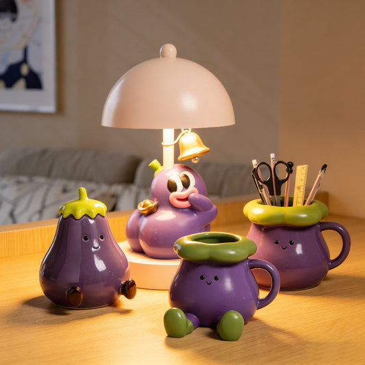 Bring Whimsy to Your Desk: Meet Our Adorable Eggplant Collection!