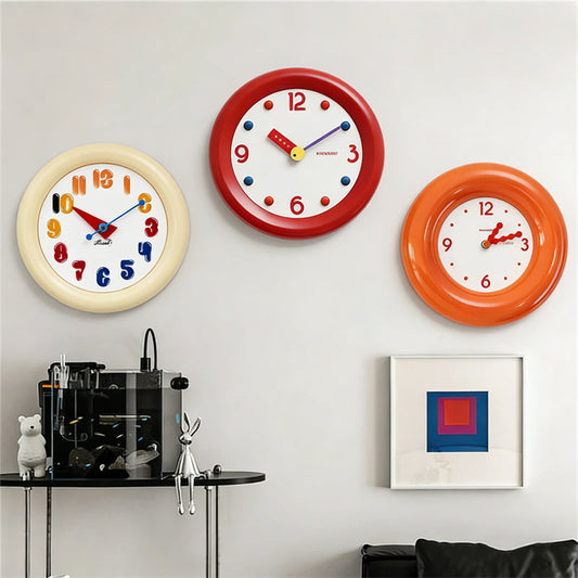 Color Your Time: Bold Circular Donut Theme Wall Clocks To Brighten Your Space!