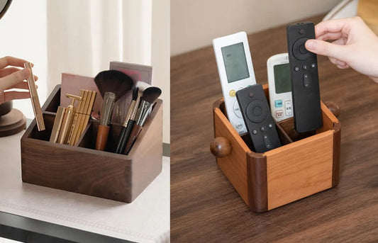 Five Wooden Desk Organizers & Remote Control Holders: Tame the Clutter in Style