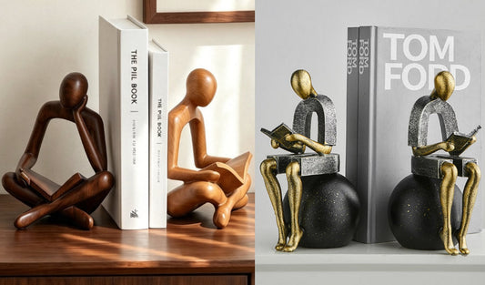 Recommend Two Abstract Reading Figures: Bookends That Double as Sculptural Art