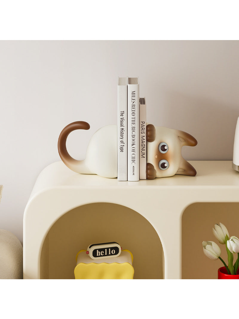 3D Cat Learning Bookends, Office Desktop Decoration Gift