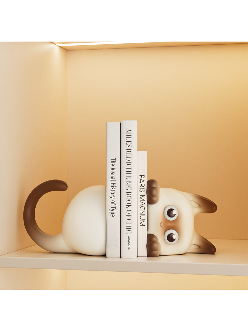 3D Cat Learning Bookends, Office Desktop Decoration Gift
