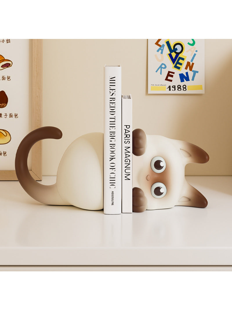 3D Cat Learning Bookends, Office Desktop Decoration Gift