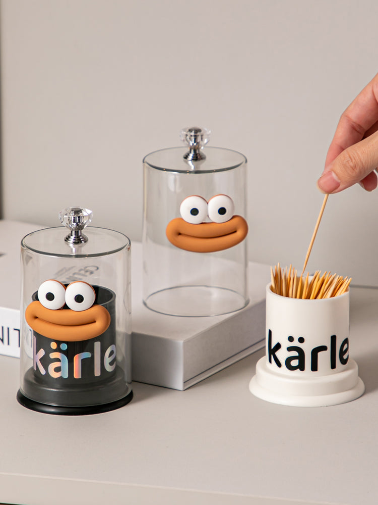 Cute Big-Eyed Cartoon Toothpick Holder – More Angle