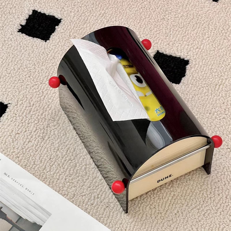 Minimalist Artistic Office Desk Decoration Tissue Box,Acrylic Material