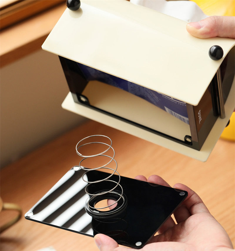Minimalist Artistic Office Desk Decoration Tissue Box,Acrylic Material
