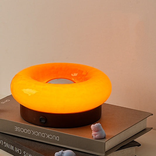 Donut-Shaped Touch Lamp - Rechargeable Led Night Light, Gift For Her