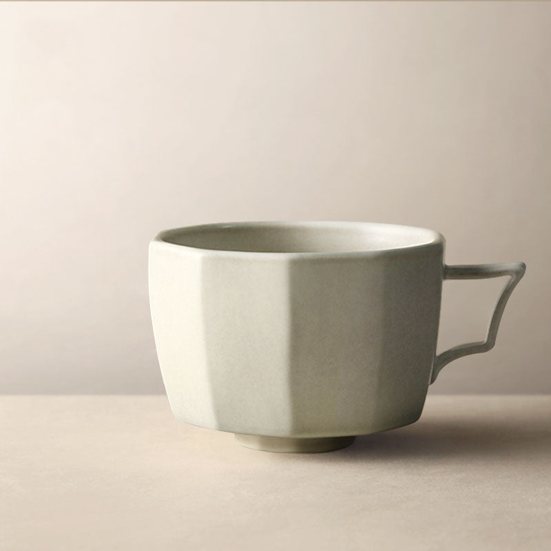Retro Polygonal Gradient Color Ceramic Coffee Cup