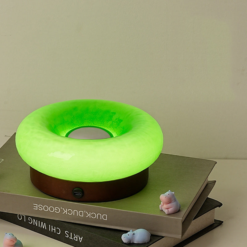Donut-Shaped Touch Lamp - Rechargeable Led Night Light, Gift For Her