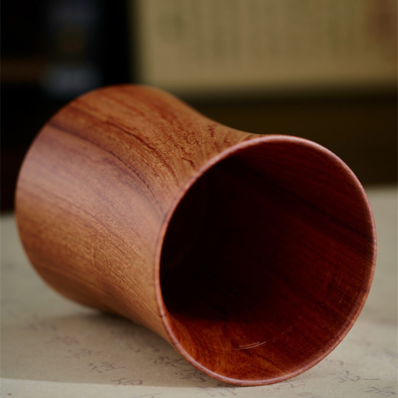 Bird & Plum Blossom Solid Wood Pen Holde, Retro Office Stationery Organizer