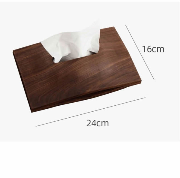 Office Modern Art Wooden Tissue Box, Simple Design – More Angle