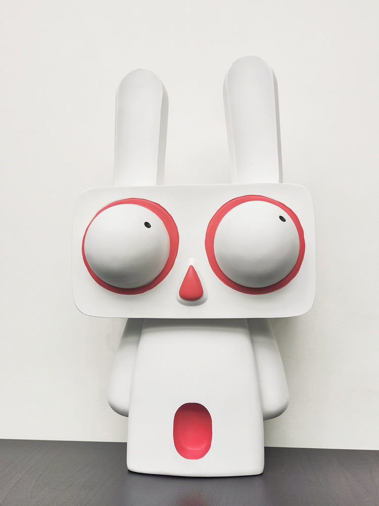 Abstract Art Big Eyes Rabbit Sculpture Ornament, Home Decoration Idea