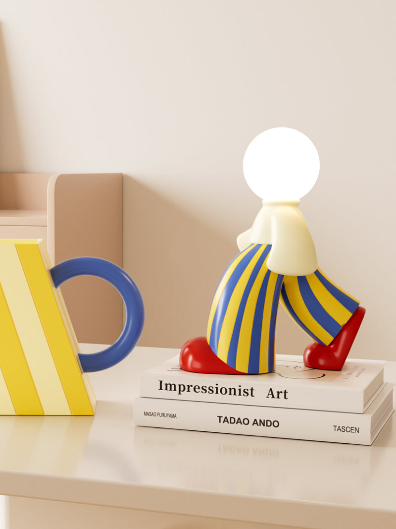 Abstract Art Walking Mannequin Lamp - Quirky LED Desk Light,Home Decor