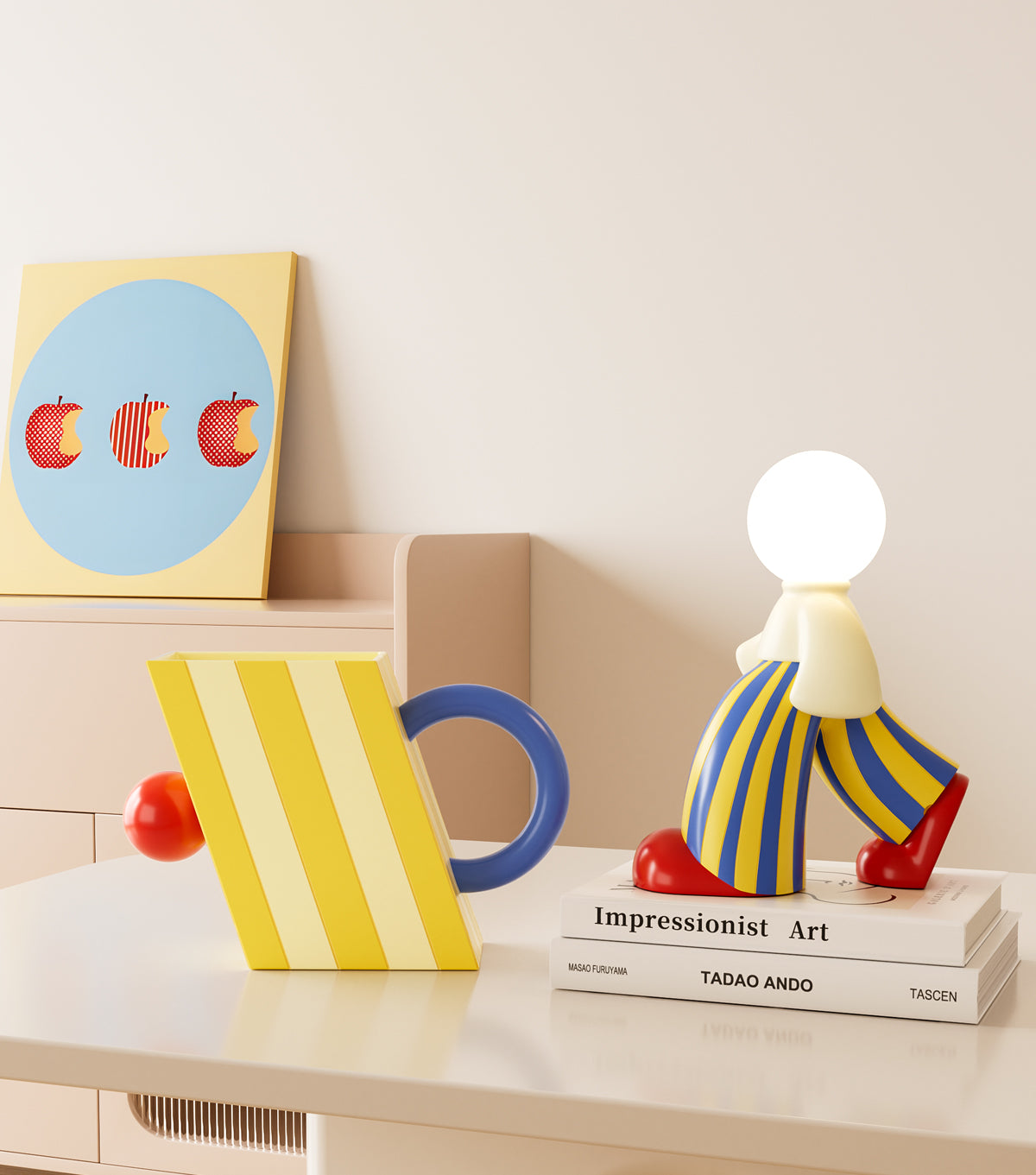 Abstract Art Walking Mannequin Lamp - Quirky LED Desk Light,Home Decor