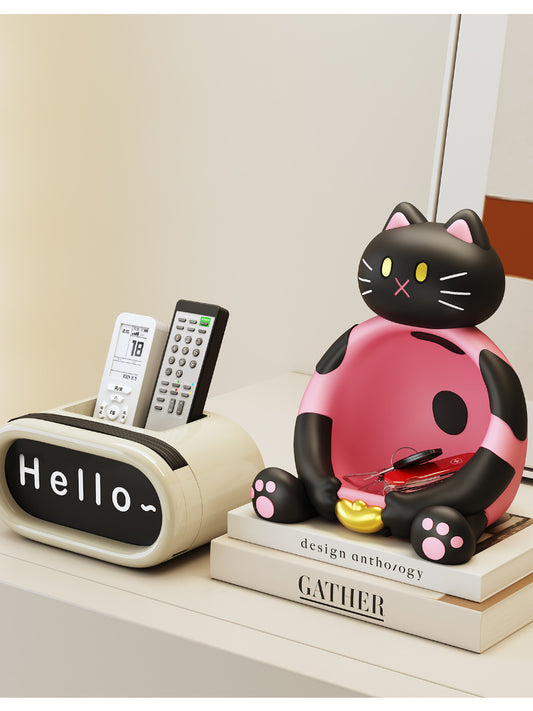 Abstract Cartoon Cat Catchall Tray - Funny Desk Organizer