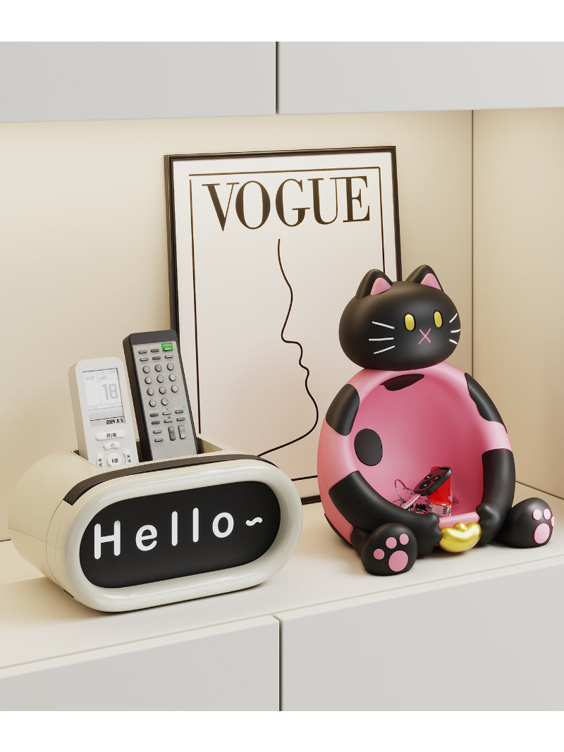 Abstract Cartoon Cat Catchall Tray - Funny Desk Organizer