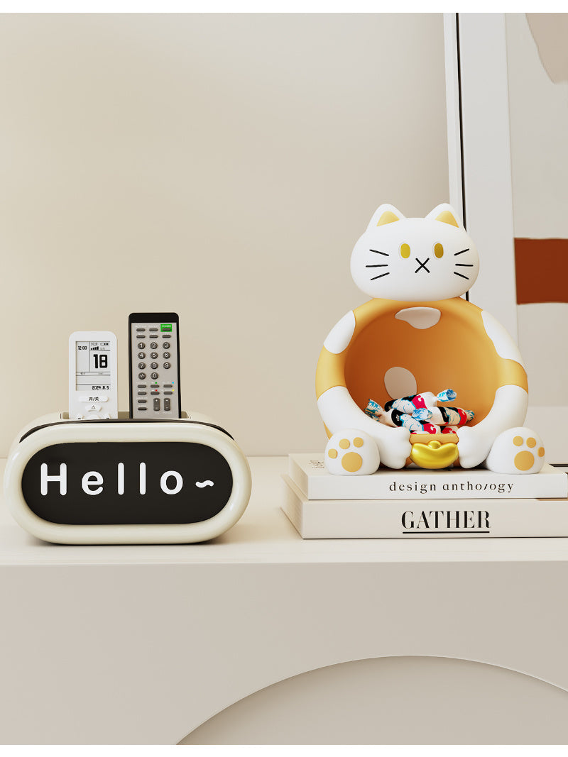 Abstract Cartoon Cat Catchall Tray - Funny Desk Organizer