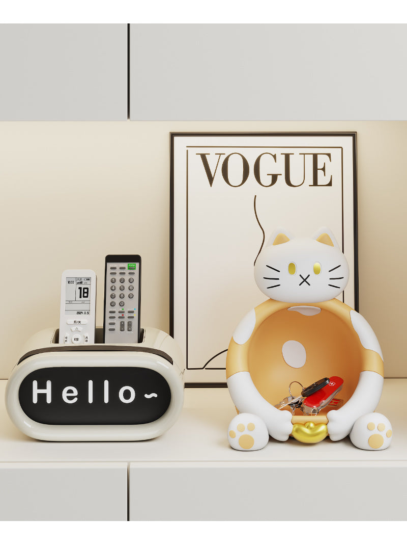 Abstract Cartoon Cat Catchall Tray - Funny Desk Organizer