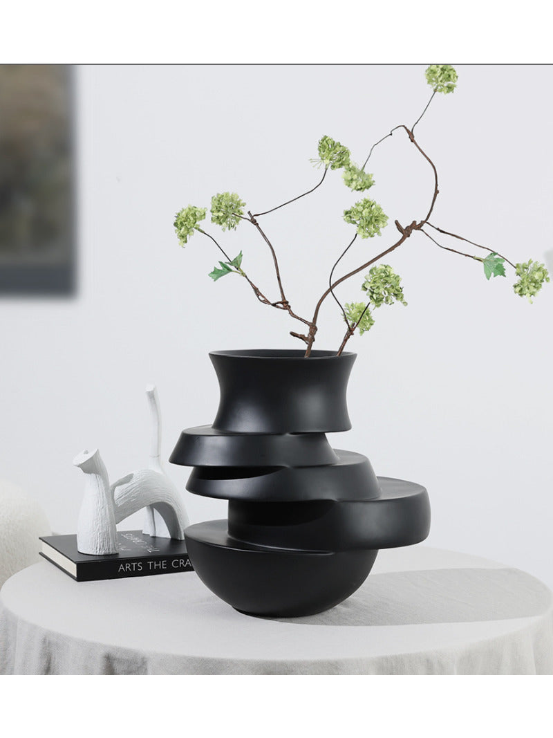 Abstract minimalist art vase, office desktop decoration, home decoration gift