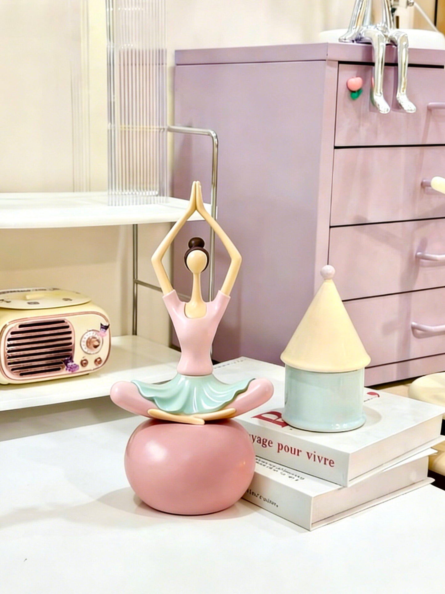 Abstract Yoga Girl Figurines - Art Figure Statues for Home & Office Decor