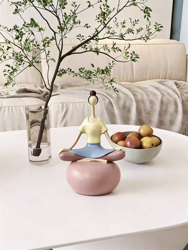 Abstract Yoga Girl Figurines - Art Figure Statues for Home & Office Decor