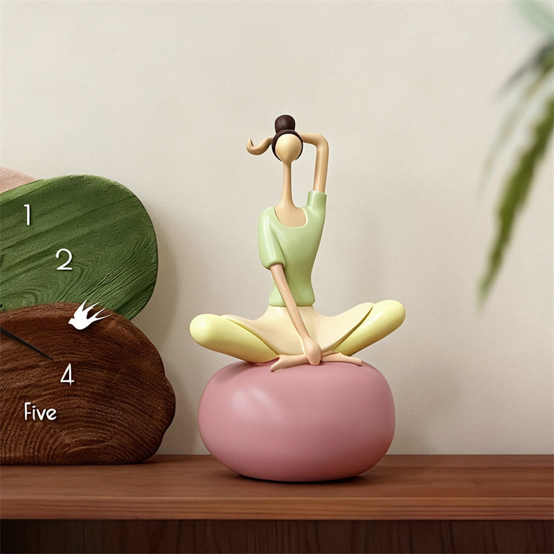 Abstract Yoga Girl Figurines - Art Figure Statues for Home & Office Decor