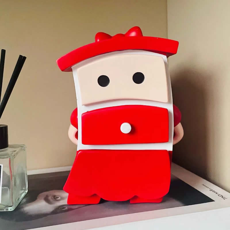 Adorable Kawaii Cartoon Character Jewelry Storage Box, Multi‑Compartment Trinket Organizer with Pull‑Out Drawers
