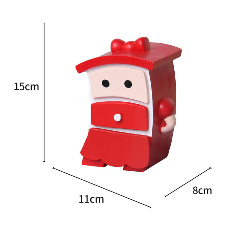 Adorable Kawaii Cartoon Character Jewelry Storage Box, Multi‑Compartment Trinket Organizer with Pull‑Out Drawers