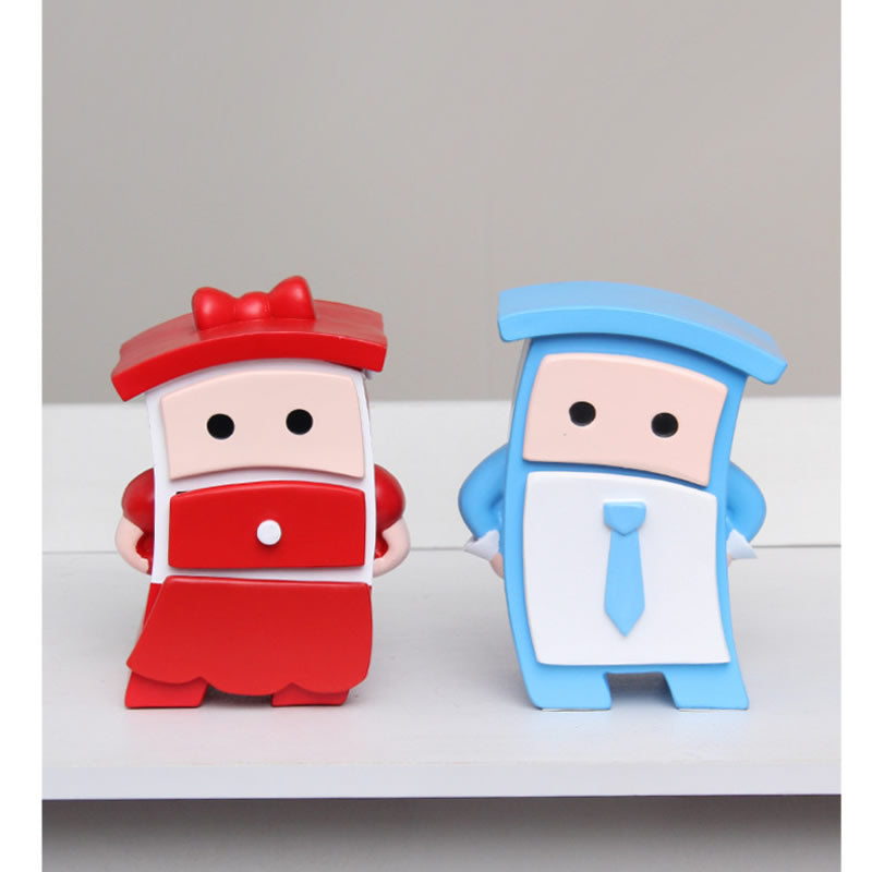 Adorable Kawaii Cartoon Character Jewelry Storage Box, Multi‑Compartment Trinket Organizer with Pull‑Out Drawers