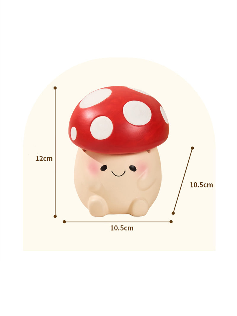 Adorable Mushroom Shaped Ceramic Ashtrays,Fun Cartoon Doll Decoration