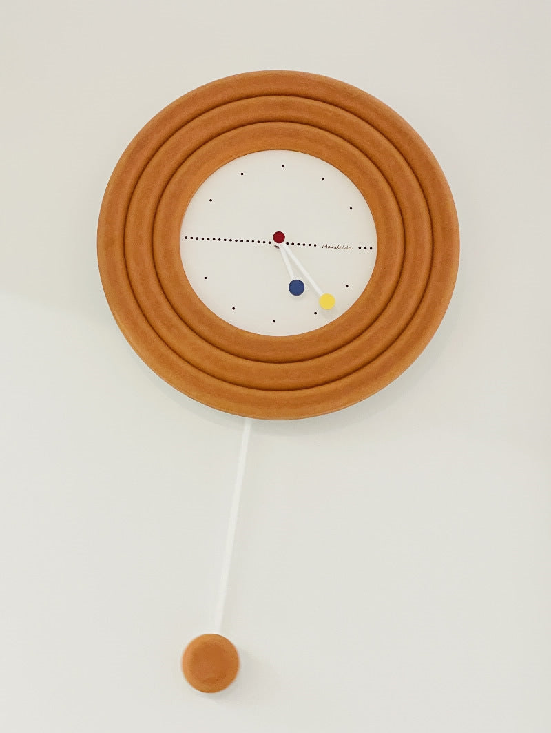 Beautiful Art Wall Clock With Swing Pendant, Office Home Decoration Ideas