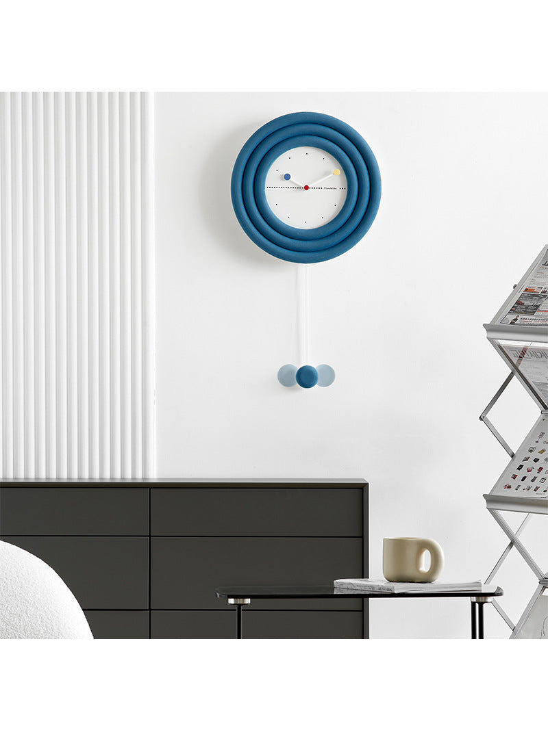 Beautiful Art Wall Clock With Swing Pendant, Office Home Decoration Ideas