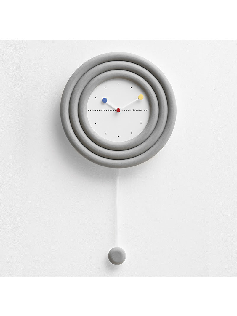 Beautiful Art Wall Clock With Swing Pendant, Office Home Decoration Ideas