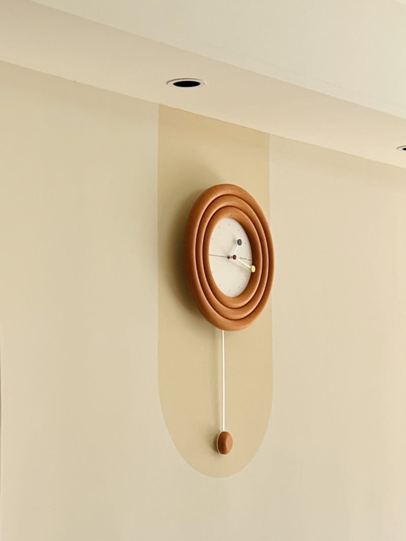 Beautiful Art Wall Clock With Swing Pendant, Office Home Decoration Ideas